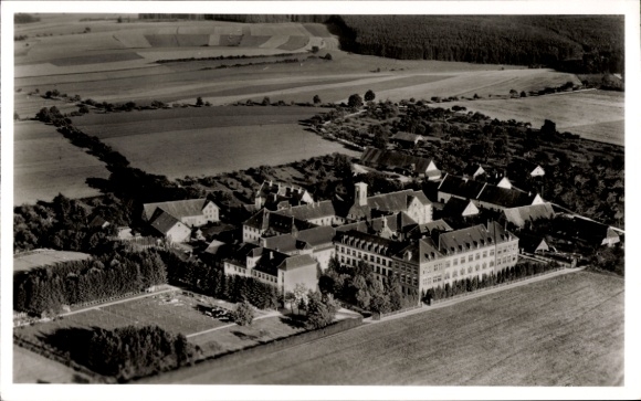 Ak Siessen Sießen Bad Saulgau in Oberschwaben, Fliegeraufnahme, Institut Kloster Siessen