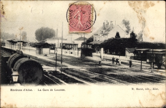 Postcard Laumes Cote d&#39;Or, La Gare