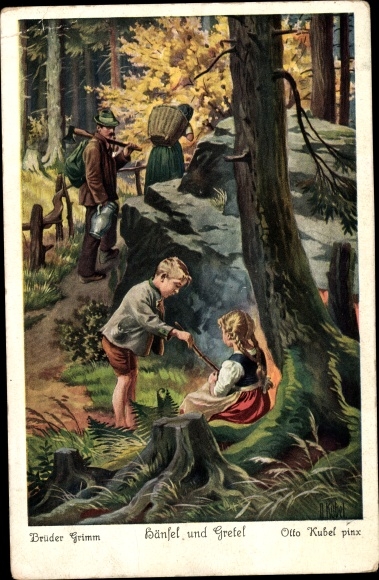 Artist PC Kubel, Otto, Hansel and Gretel, Brothers Grimm, fairy tales