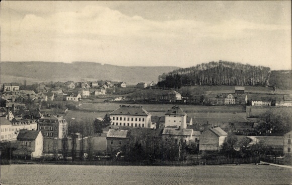 Postcard Kirchberg in Sachsen, Panorama of the village