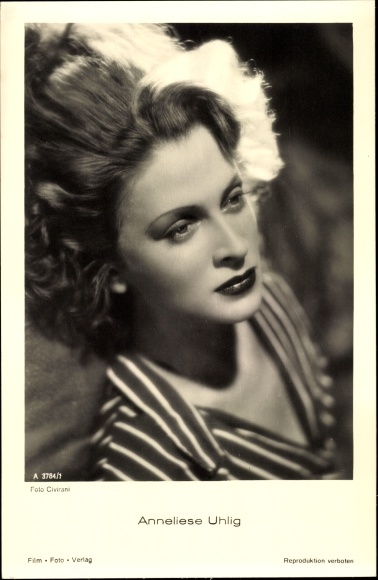 Postcard Actress Anneliese Uhlig, Portrait, Film Photo Verlag