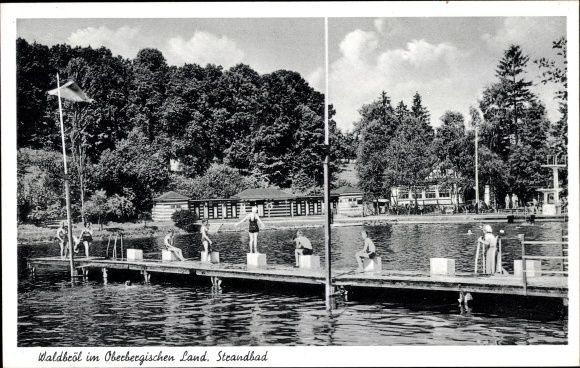 Postcard Waldbröl in Oberbergisches Land, Stadtbad