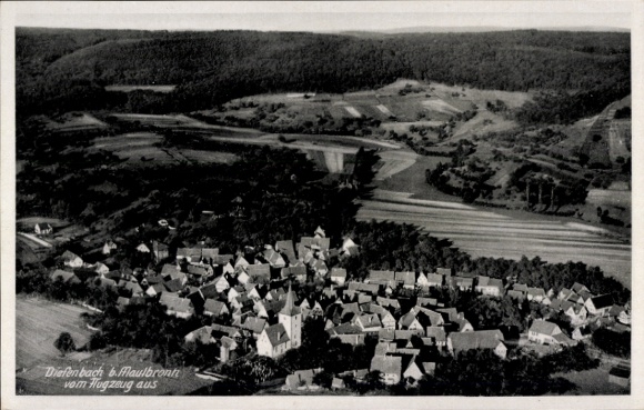 Postcard Diefenbach Sternenfels in Baden-Württemberg, aerial photograph