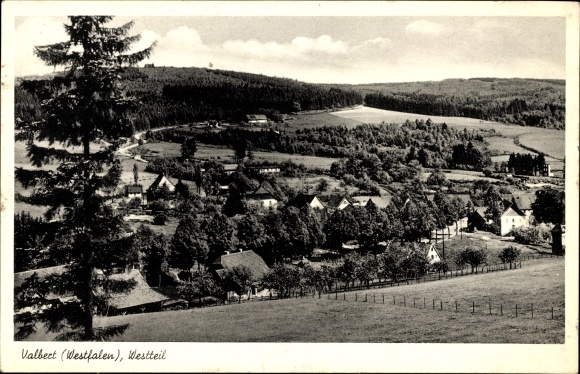 Ak Valbert Meinerzhagen im Sauerland, Ortsansicht, Westteil