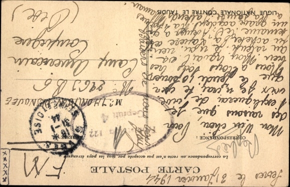 Artist Postcard Poulbot, Francisque, It&#39;s those of the first who are mouths, National League against slums
