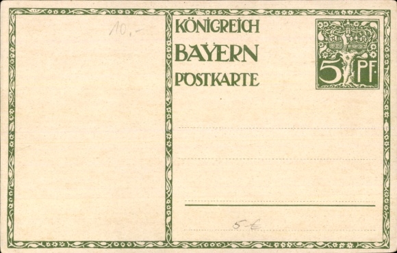 Postal stationery artist Postcard Diez, M., Prince Regent Luitpold of Bavaria, 1821 to 1911, carriage