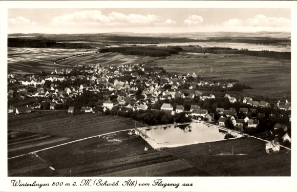 Ak Winterlingen Schwäbische Alb, Fliegeraufnahme