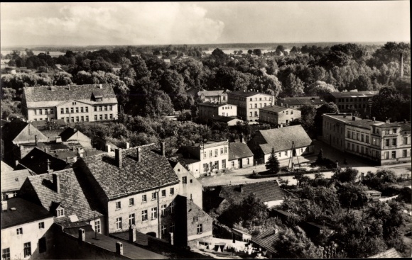 Ak Peitz in Brandenburg, zicht op de vijvers