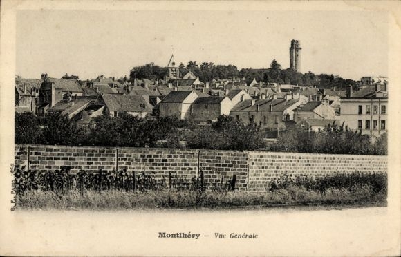 Ak Montlhéry Essonne, Gesamtansicht