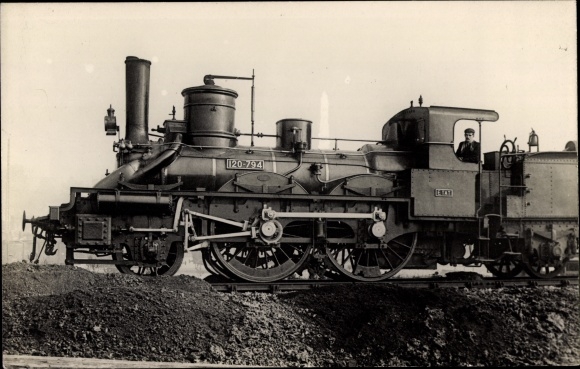 Photo French Railway, budget, steam locomotive No. 120-794
