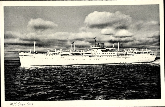 Postcard Steamboat MS Seven Seas, Europa Canada Line
