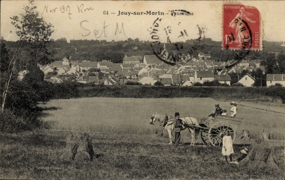Ak Jouy sur Morin Seine et Marne, Panorama