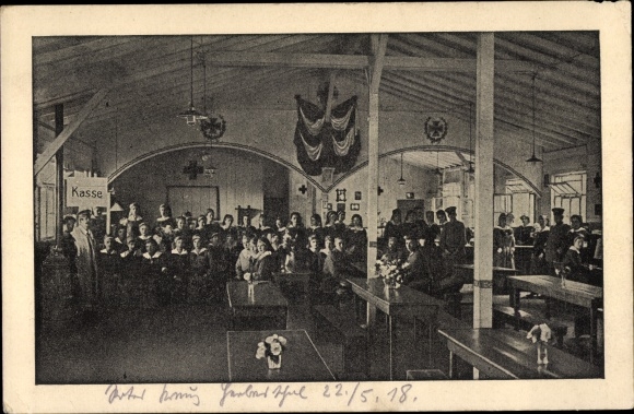 PC Herbesthal Lontzen Wallonia Liège, Red Cross, soldiers, I WW