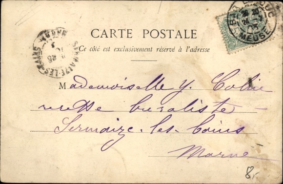 Postcard The Fly and the Spider, Die Fliege und die Spinne