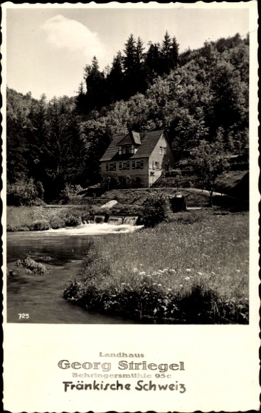 Postcard Gößweinstein in Upper Franconia, Landhaus Georg Striegel