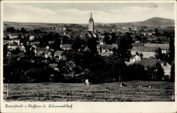 Ak Bernstadt auf dem Eigen Sachsen, Gesamtansicht, Kummersdorf