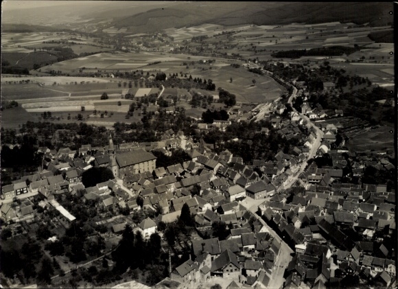Photo Beerfelden Oberzent in the Odenwald, aerial photograph