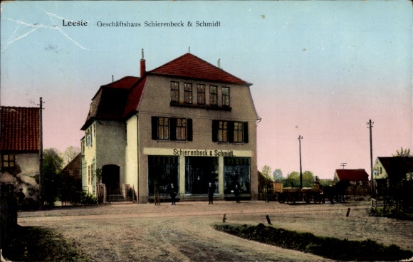 Ak Leeste Weyhe Niedersachsen, Geschäftshaus Schierenbeck & Schmidt