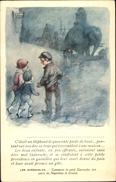 Artist PC Poulbot, Francisque, Les Misérables, Petit Gavroche