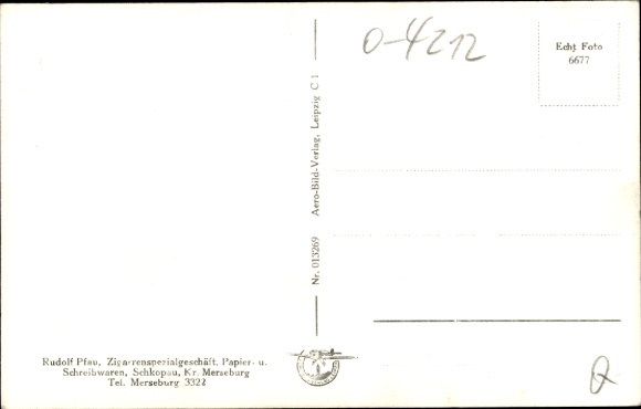 Postcard Schkopau in the Saalekreis, settlement I.