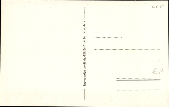 Postcard Cuenca de Aranones Castile La Mancha Spain, Railway Station, track side