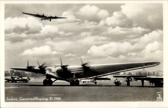 Ak Junkers Ganzmetallflugzeug D 2500 Generalfeldmarschall von Hindenburg, Klinke 10019