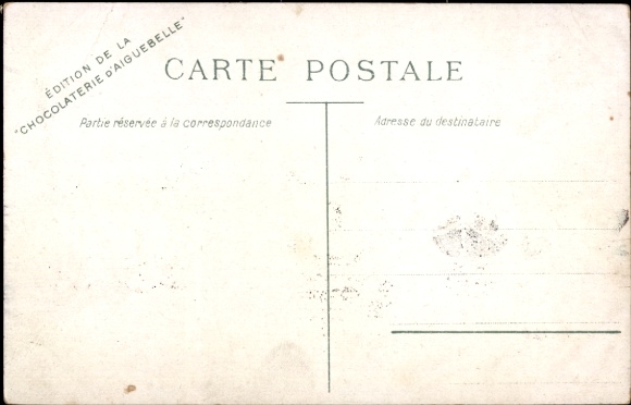 Artystyczna pocztówka Glasgow Szkocja, port, łodzie, Chocolat d'Aiguebelle