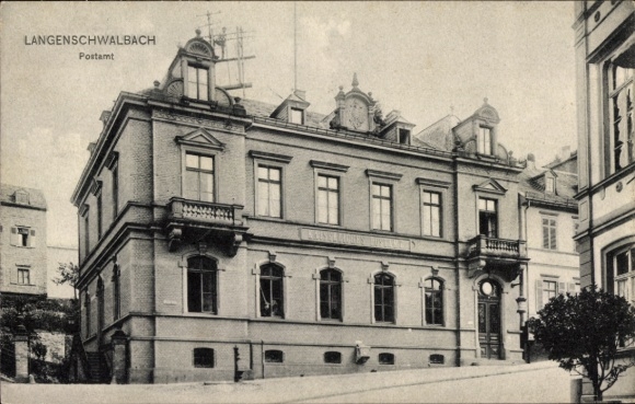 Postcard Langenschwalbach Bad Schwalbach im Taunus, Post Office