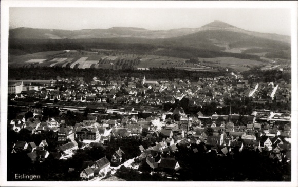 Postcard Eislingen an der Fils Württemberg, aerial photograph
