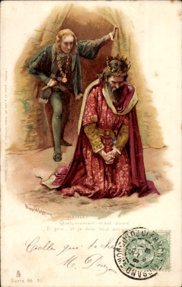 Artist Chromo-Litho Copping, Harold, Prince Hamlet and King Claudius