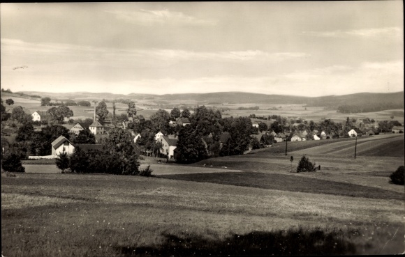 Postcard Bärenwalde Crinitzberg in Saxony, long shot