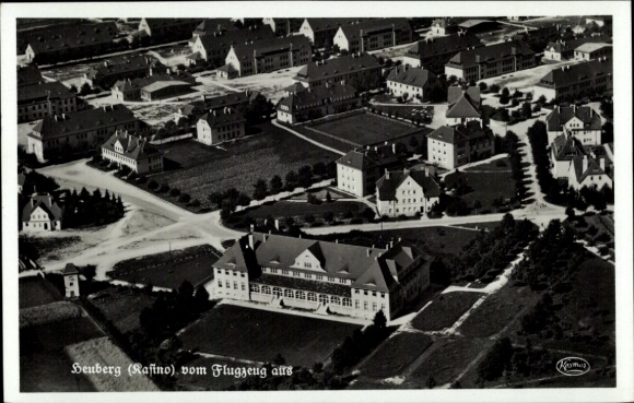 Postcard Stetten am kalten Markt, Lager Heuberg, aerial photograph