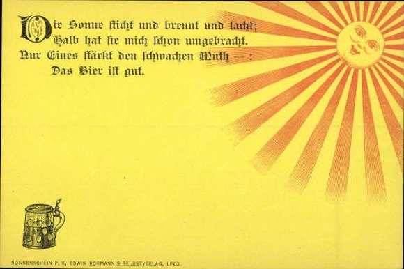 Set of PCs in envelope, sunshine with humorous sayings