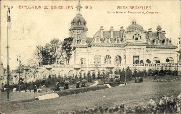 Set von 83 Ansichtskarten, Brüssel Weltausstellung 1910