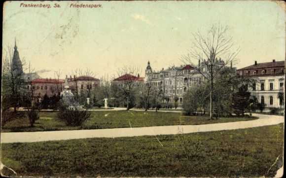Ak Frankenberg in Sachsen, Friedenspark