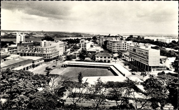 Ak Abidjan Elfenbeinküste, Marktplatz