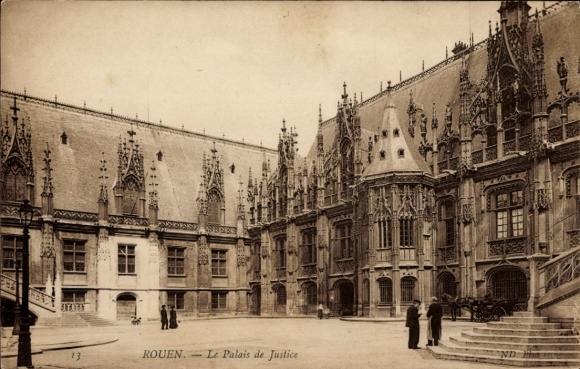 Ak Rouen Seine Maritime, Paleis van Justitie