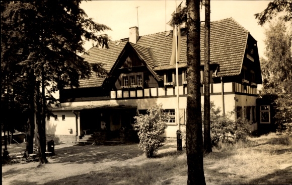 Postcard Plauen in Vogtland, Youth Hostel Eugen Schönhaar, Wolfsbergweg