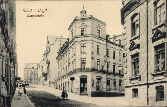 Ak Adorf im Vogtland, Hauptstraße