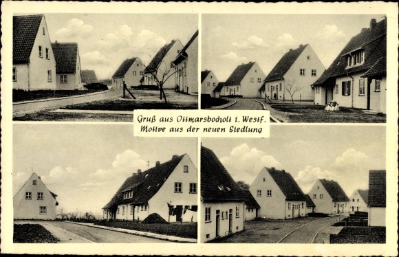 Ak Ottmarsbocholt Senden im Münsterland, Teilansichten der neuen Siedlung