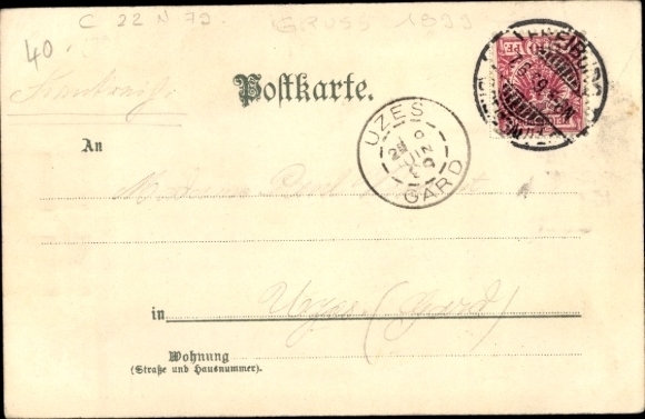 Artist Chromo-Litho Münch, C., Freiburg im Breisgau, Münster