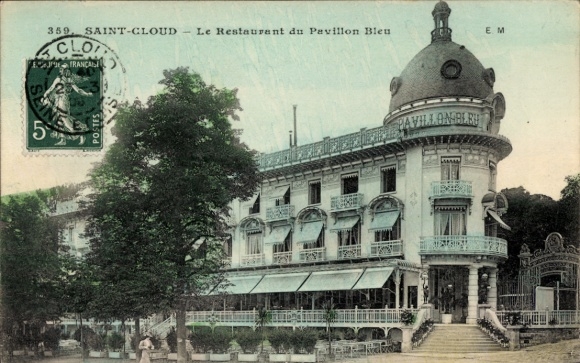 CPA Saint-Cloud Hauts-de-Seine, Le Restaurant du Pavillon Bleu