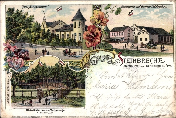 Chromo-Litho quarry Bergisch Gladbach in North Rhine-Westphalia, house quarry, restoration