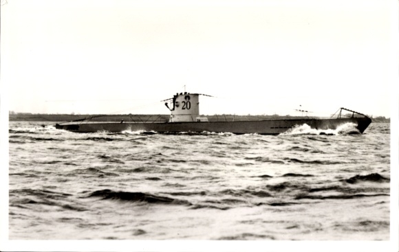 Photo KP German submarine, U 20, Kriegsmarine