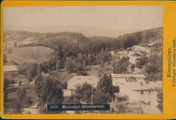 Cabinet photo Marienthal Szklarska Poręba Szklarska Poręba Giant Mountains Silesia, Panorama
