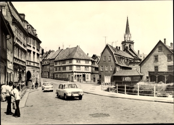 Ak Bad Langensalza in Thüringen, Mühlhauser Straße, Wartburg, Trabant