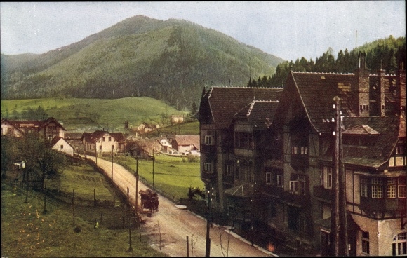Postcard Steinhaus am Semmering Styria, partial view