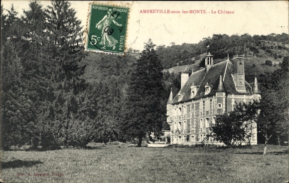Postcard Amfreville-sous-les-Monts Eure, Le Chateau