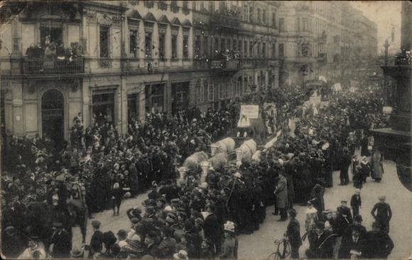 Ak Dresden Altstadt, Dresdner Karneval 1912, Festzug, Kongo-Gruppe