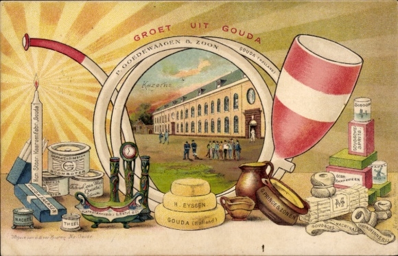 Passepartout Postcard Gouda South Holland Netherlands, P. Goedewaagen & Son, H. Eyssen